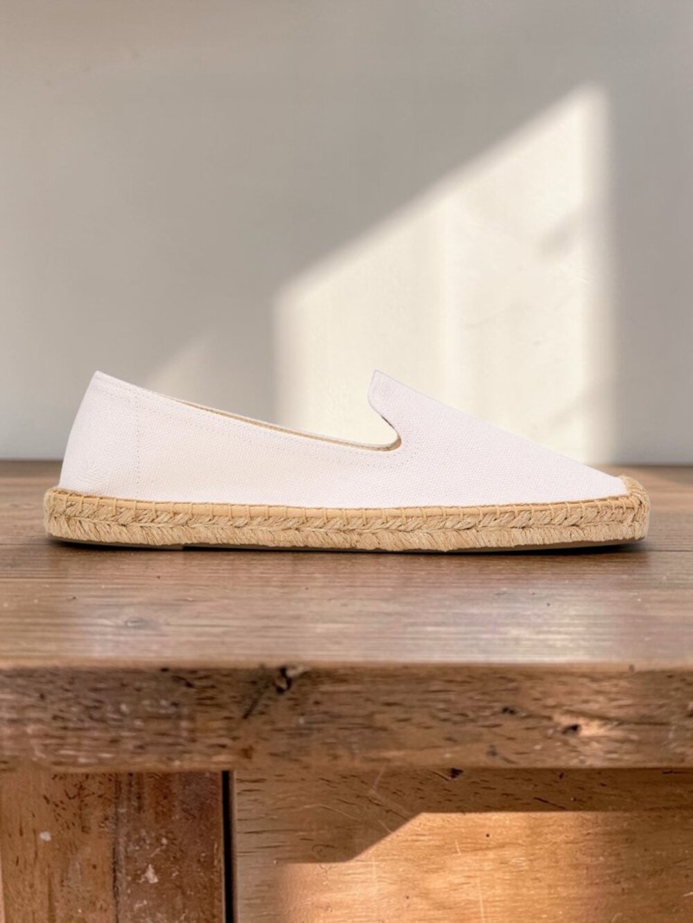(New) Soludos – Smoking Slipper Canvas Espadrilles‎ (White) – Women's 7-7.5